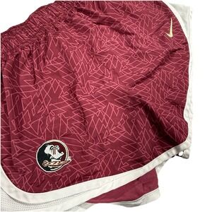 Nike Women's FSU Seminoles Dri Fit‎ Performance Shorts Medium Red